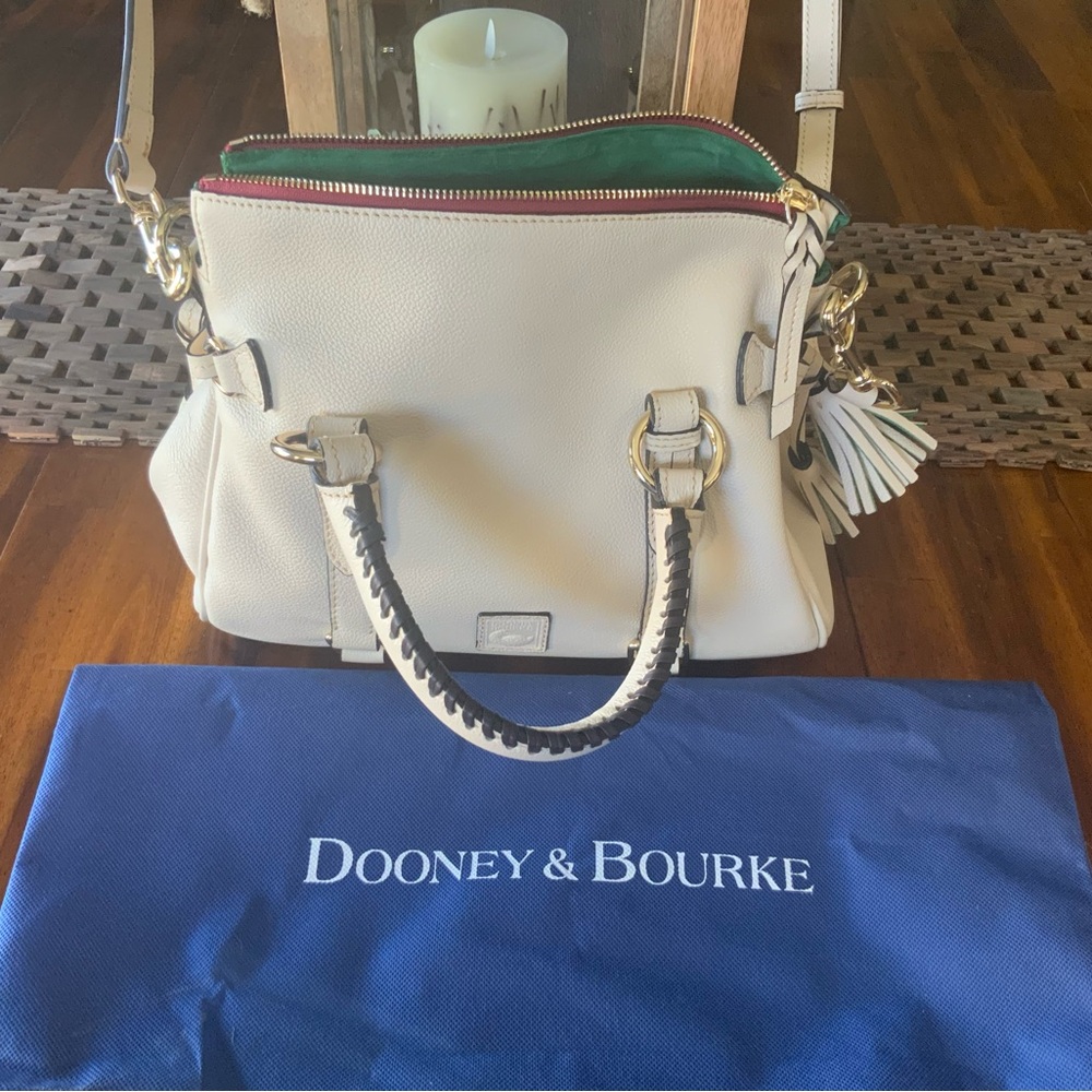 Dooney & Bourke White Leather Satchel